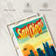 San Diego Finest City sur impression sur toile-888938687