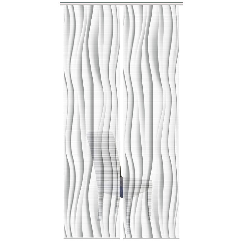 Penland Semi Sheer Curtain Panel Pair