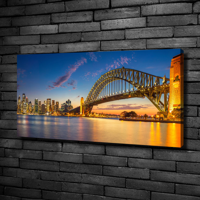 Sydney Panorama - No Frame Print on Glass, Canvas, 50cm H x 100cm W x 2cm D