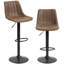 Kait Bar Stools Set of 2, Height Adjustable, Leathaire-1354896326
