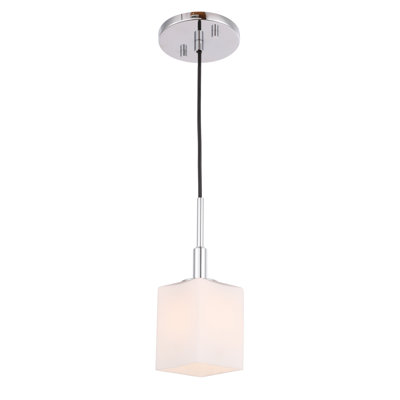 Luminaire suspendu carré 1 lumières Thiede