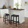 Catelaya Wood Kitchen Island Set