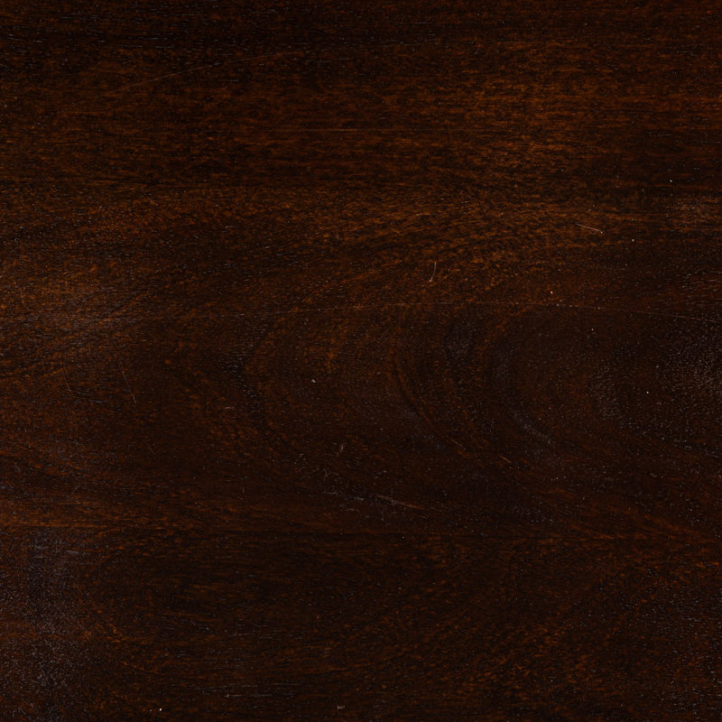 Table basse en bois de manguier asymétrique Declan, Noyer