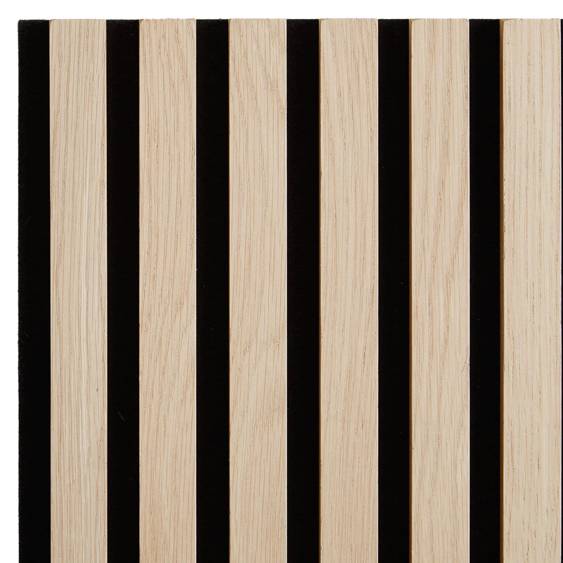 Novalyn Acoustic Wall Paneling (2-pack), Natural/Black, 120cm H x 60cm W x 2.5cm D