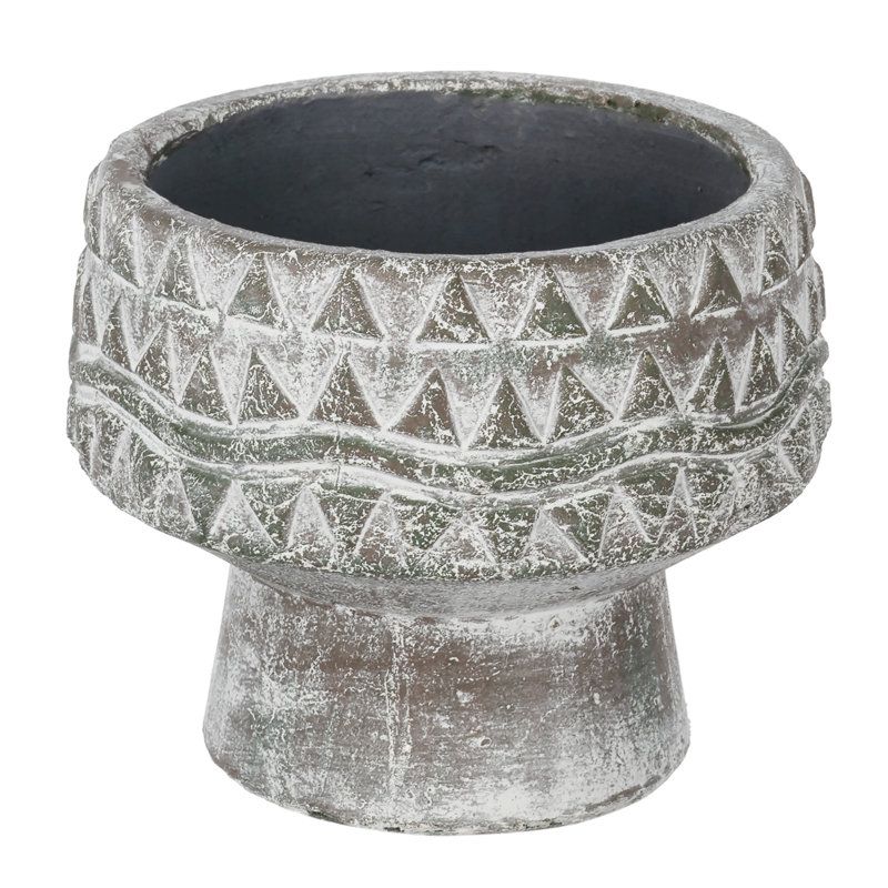 Pot à fleurs en terre cuite Calianna, H 6,5 po x l 7,7 po x P 7,7 po
