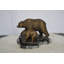 Statue de mère et bébé ours en bronze - Taille: L 11 po x l 8 po x H 6 po.