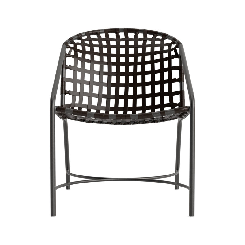 Kantan Outdoor Lounge Chair, Textured Pewter/Coffee