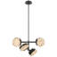 Kelly Wearstler Melange 25" Multi-Positional Semi-Flush Chandelier in Bronze with Alabaster-1683909968