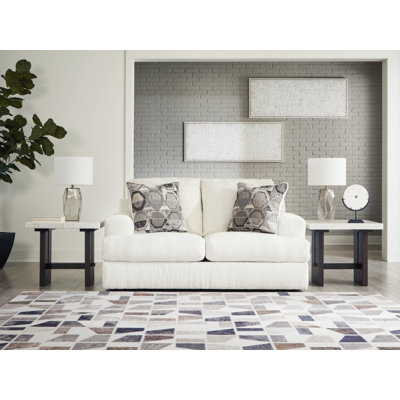 Causeuse avec accoudoirs en velours 70 po