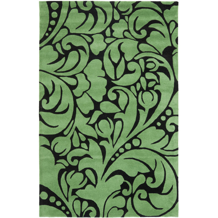 Twila Hand Tufted Wool And Viscose Floral Rug
