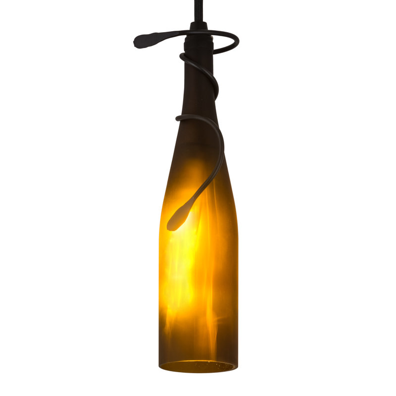 Metro Fusion 1 - Light Pendant, Frosted Amber