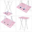 Folding Side Table with Cup Holder, Industrial Side Table for Living Room, Bedroom-359181396