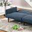 Canapé-lit de salon convertible bleu gris-398873616