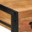  Bedside Cabinets Set Of 2 Brown Solid Acacia Wood