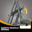 Tabouret pliant 3 marches | Échelle avec poignée, marches à plateforme larges, pieds antidérapants, capacité de 330 lb pour la maison et la cuisine, gris