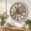 Solid Wood Skeleton Wall Clock-1556344435