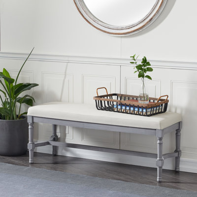 Alphus Linen Upholstered Bench