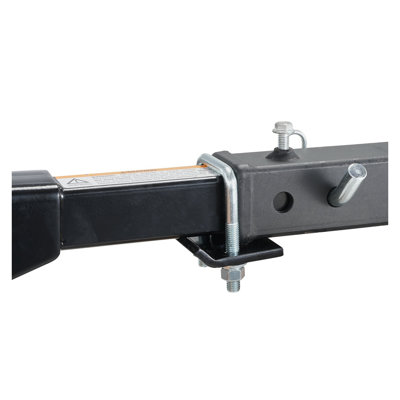 Porte-bagages robuste en aluminium à fixation à l'attelage avec rampe pliante - support de mobilité pour scooter de 500 lb
