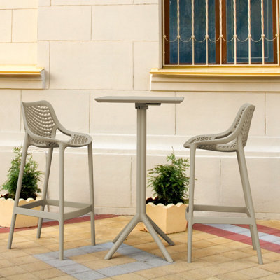 Ensemble repas pour 2 personnes avec table carrée Asherton