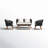 Larry Acacia Solid Wood Patio Conversation Set with Cushions -1127568591-1127568588