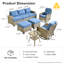 Ensemble de chaises berçantes d'extérieur 8 pièces-2090397756-2081582252