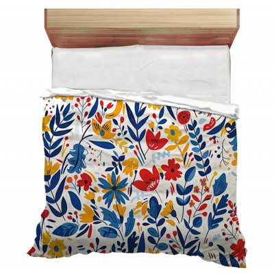 Trendy Floral Plush Bedding