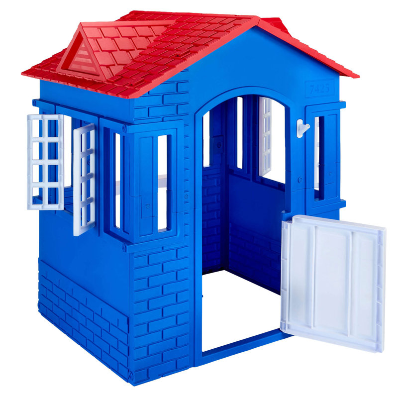 Maisonnette Little Tikes Cape Cottage - rouge et bleu