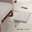Chaise berçante de 30 po de largeur avec pieds et repose-pieds en bois massif-1501318194