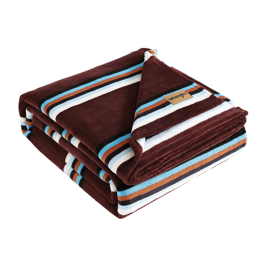Novelty Wrangler Printed Ultra Soft Plush Fleece Blanket Wrangler 