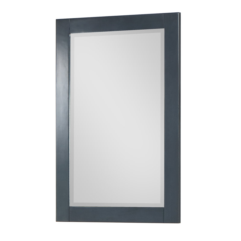 Miroir mural de salle de bain Ivy, 36 po x 24 po, Bleu classique