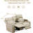 71.5" Power Reclining Loveseat In Breathable Leather With LED Base Lights, Cup Holders & Storage Console-1648858553