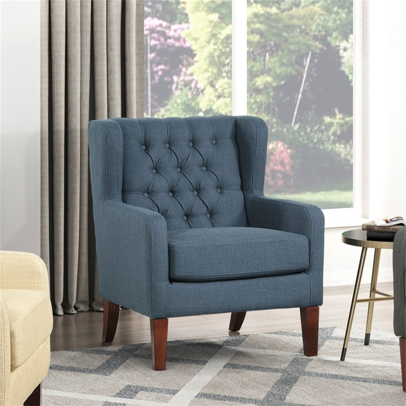 Fauteuil à oreilles Classic, Bleu