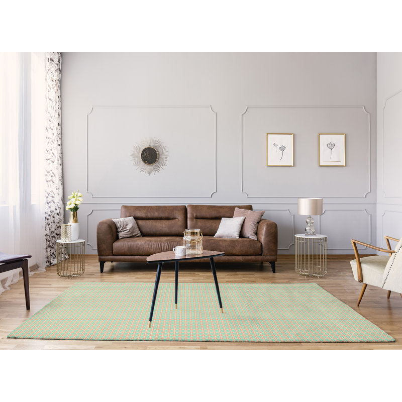 Chenille Geometric Indoor Rug, Rectangle 4' x 6'