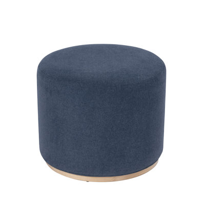 Cloud Ottoman With Wood Base