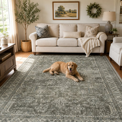 Tapis lavable rétro Boho pour la maison et le bureau