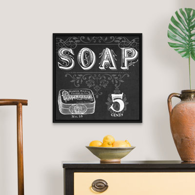 «Chalkboard Bath Signs I», reproduction d'impression sur toile