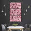 Bouquet de roses roses, reproduction sur toile-92833594