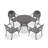 5-Piece Set Of Cast Aluminum Patio Furniture
