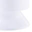 Table de chevet blanche brillante pour chambre à coucher - Tambour de rangement compact avec 1 accessoire