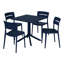 Ensemble repas carré pour 4 personnes-258581717