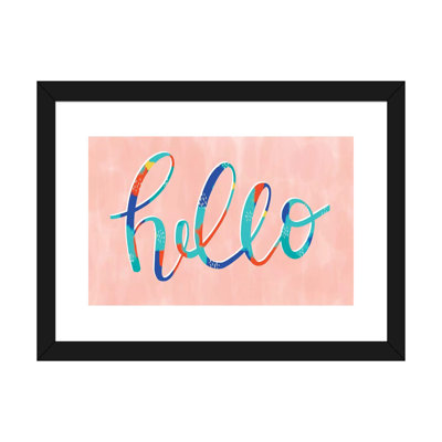 " Hello " Textual Art Print