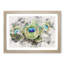 Peacock Feathers - Framed Print-56851671-56851672