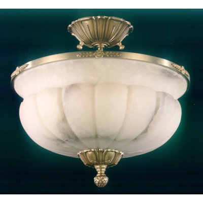 Barrientos Glass Semi Flush Mount