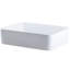 Lavabo de salle de bain vasque rectangulaire blanc-55967792