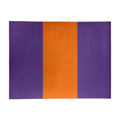 Tapis orange/mauve zone