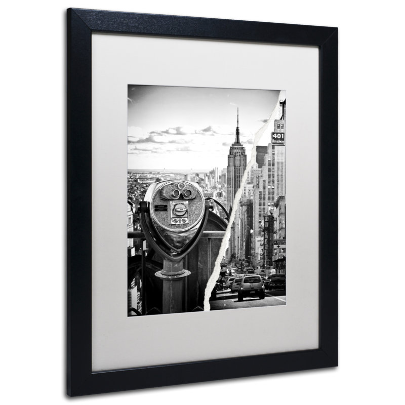 « look to new york city », reproduction de photo sur toile encadrée, H 20 po x l 16 po x P 0,5 po