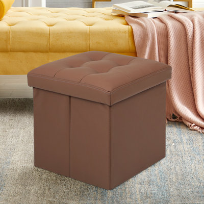 Repose-pieds rembourré en polyuréthane avec rangement multifonctionnel pour la chambre à coucher ou le salon, parfait pour les sièges et l'organisation