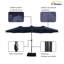 Parasol de patio 15 pi avec base et DEL 15 pi-71480634