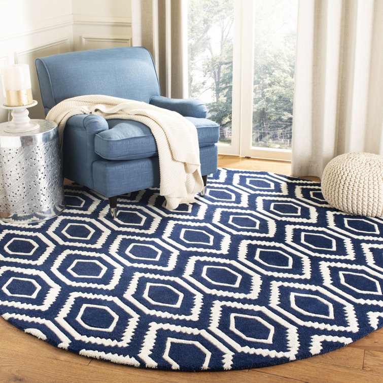 Deedie Hand Tufted Wool Geometric Rug