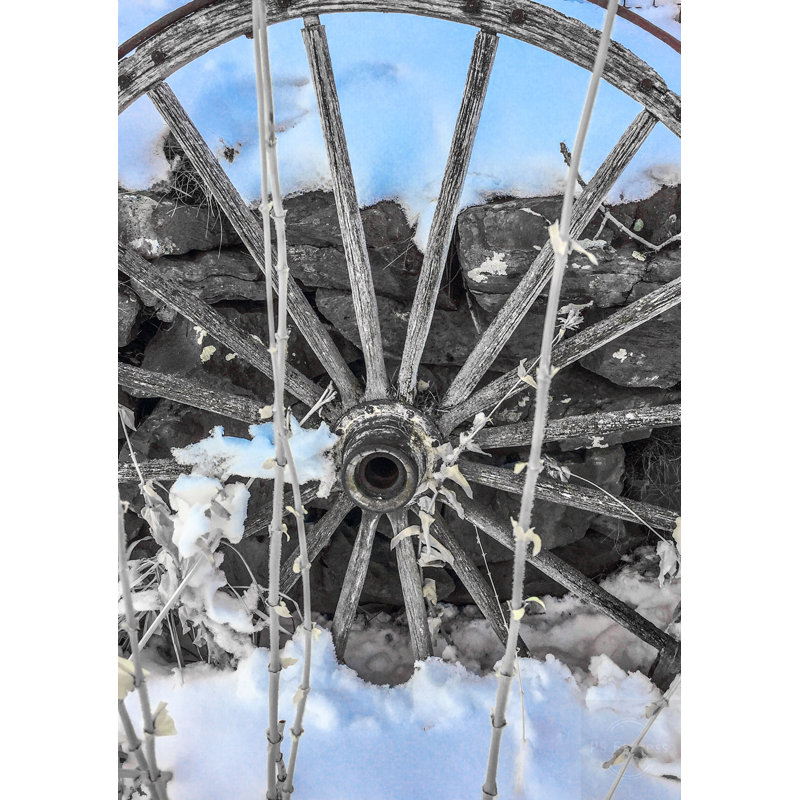 Montana Wagon Wheel II by Heidi Bannon - Wrapped Canvas Art Prints, 46cm H x 30cm W